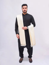 White Pashmina Borderless