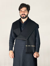 Kaghani Wool Black Shawl