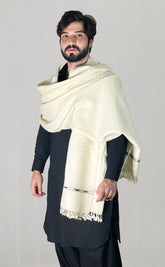 Off White Kaghani Shawl