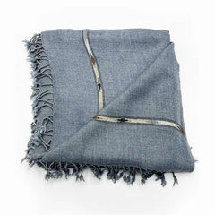 Australian Wool Grey Shawl - Warmth and Elegance in a Classic Hue