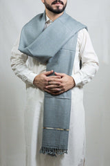 Australian Wool Grey Shawl - Warmth and Elegance in a Classic Hue