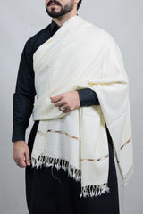 Urbun Wool Special Shawl - Pure and Classic White