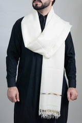 Urbun Wool Special Shawl - Pure and Classic White