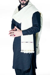 Australian Wool White Shawl - Pure Elegance and Versatility
